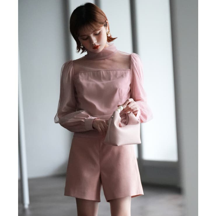 プチハイネックショート丈チュールトップス | SAISON DE PAPILLON  | 詳細画像35 