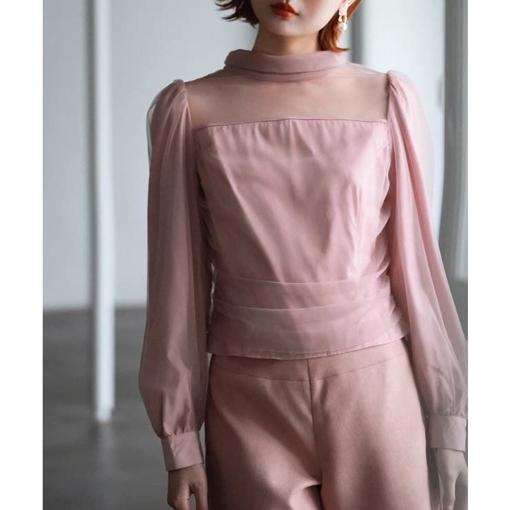 プチハイネックショート丈チュールトップス | SAISON DE PAPILLON  | 詳細画像38 