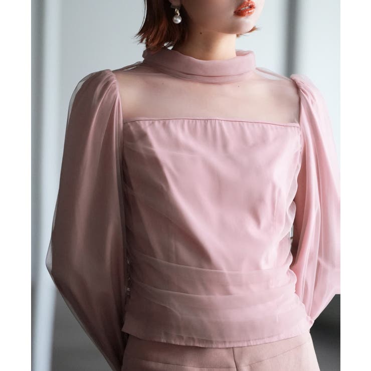 プチハイネックショート丈チュールトップス | SAISON DE PAPILLON  | 詳細画像41 