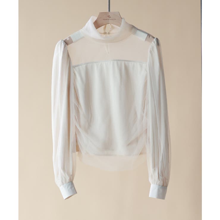 プチハイネックショート丈チュールトップス | SAISON DE PAPILLON  | 詳細画像50 