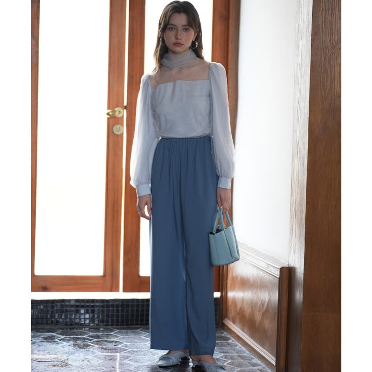 プチハイネックショート丈チュールトップス | SAISON DE PAPILLON  | 詳細画像6 