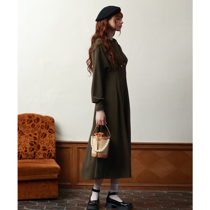 ウエストタックカットソーパーカーワンピース | SAISON DE PAPILLON  | 詳細画像17 