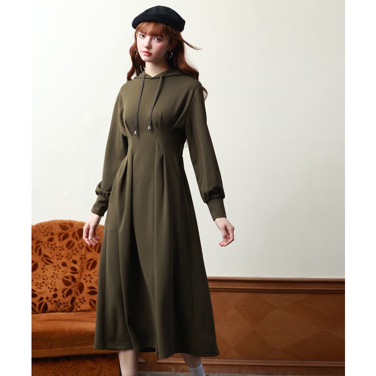 ウエストタックカットソーパーカーワンピース | SAISON DE PAPILLON  | 詳細画像20 