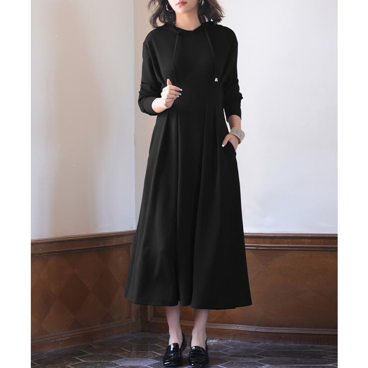 ウエストタックカットソーパーカーワンピース | SAISON DE PAPILLON  | 詳細画像26 