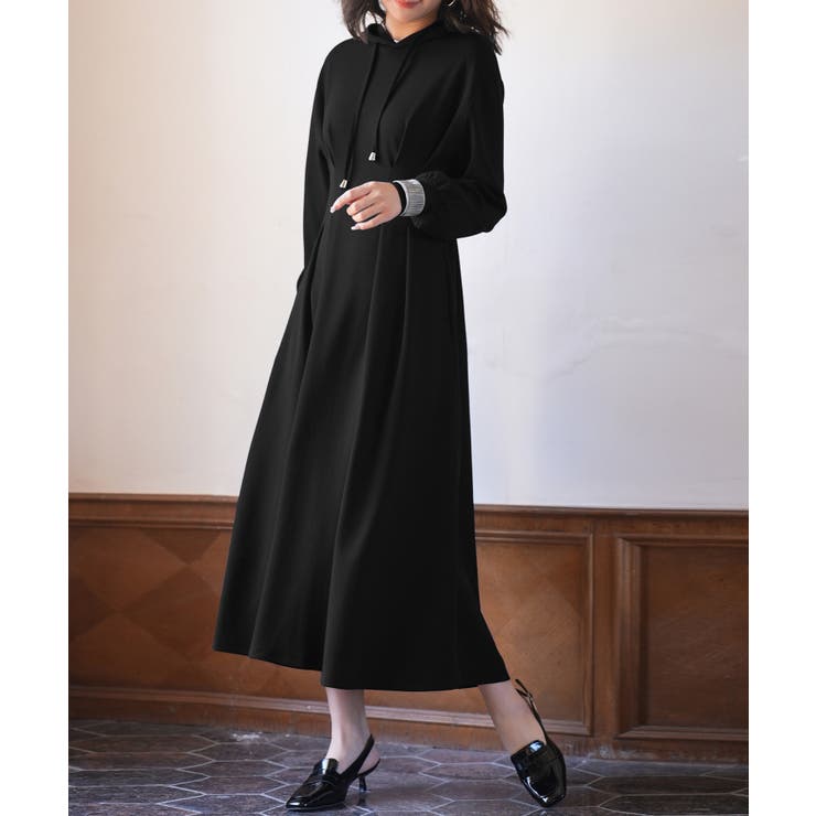 ウエストタックカットソーパーカーワンピース | SAISON DE PAPILLON  | 詳細画像27 