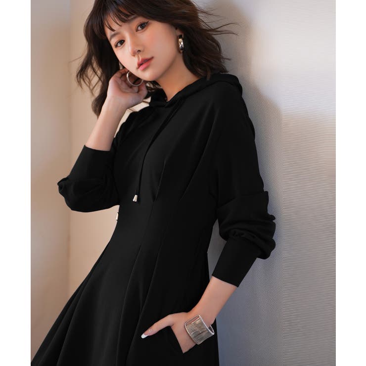 ウエストタックカットソーパーカーワンピース | SAISON DE PAPILLON  | 詳細画像31 