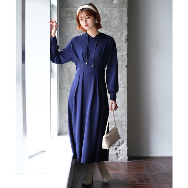 ウエストタックカットソーパーカーワンピース | SAISON DE PAPILLON  | 詳細画像41 