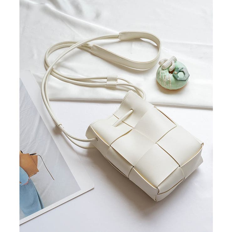 ホワイト | メッシュデザインミニショルダー | SAISON DE PAPILLON 