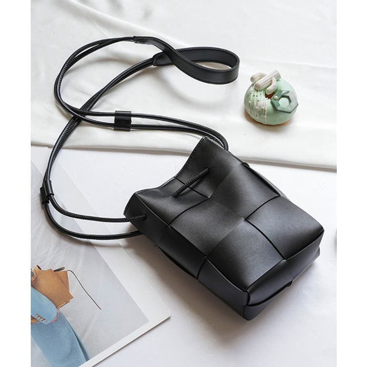 ブラック | メッシュデザインミニショルダー | SAISON DE PAPILLON 