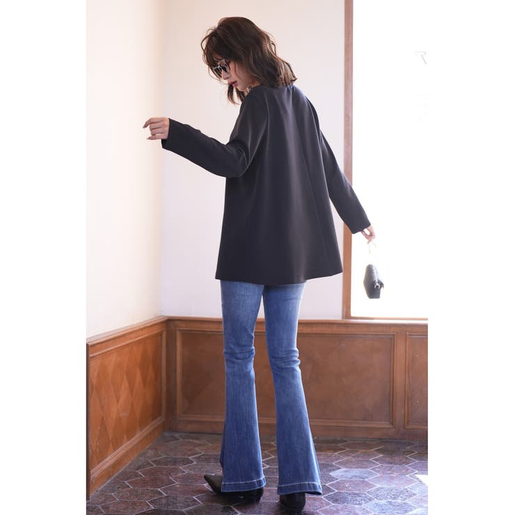 ハイライズフレアデニムパンツ | SAISON DE PAPILLON  | 詳細画像14 