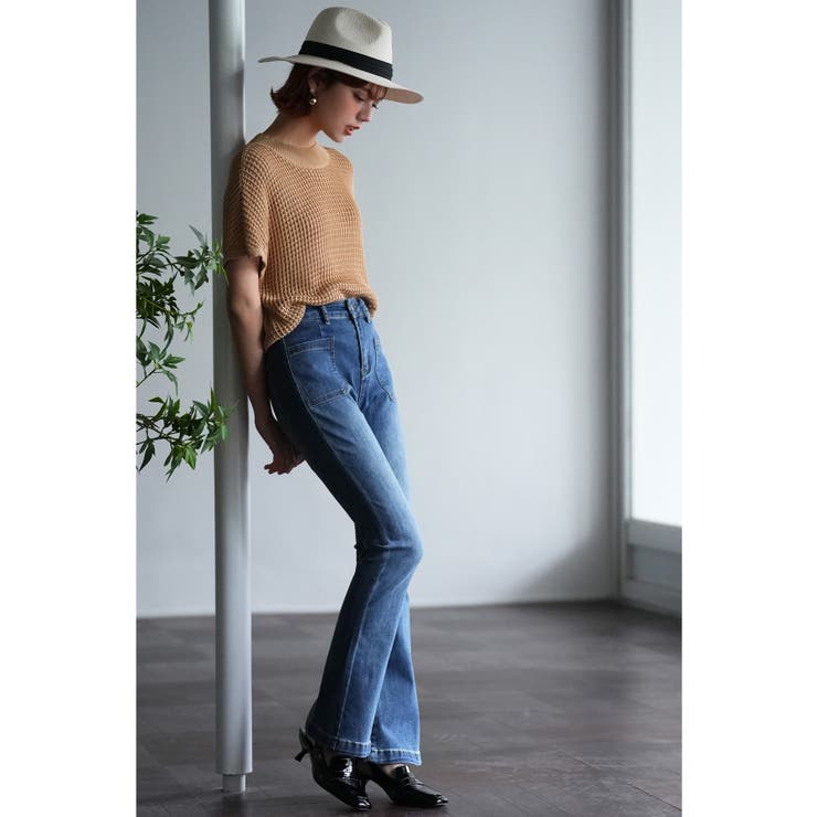 ハイライズフレアデニムパンツ | SAISON DE PAPILLON  | 詳細画像15 