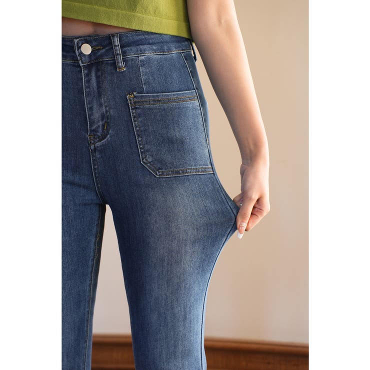 ハイライズフレアデニムパンツ | SAISON DE PAPILLON  | 詳細画像16 