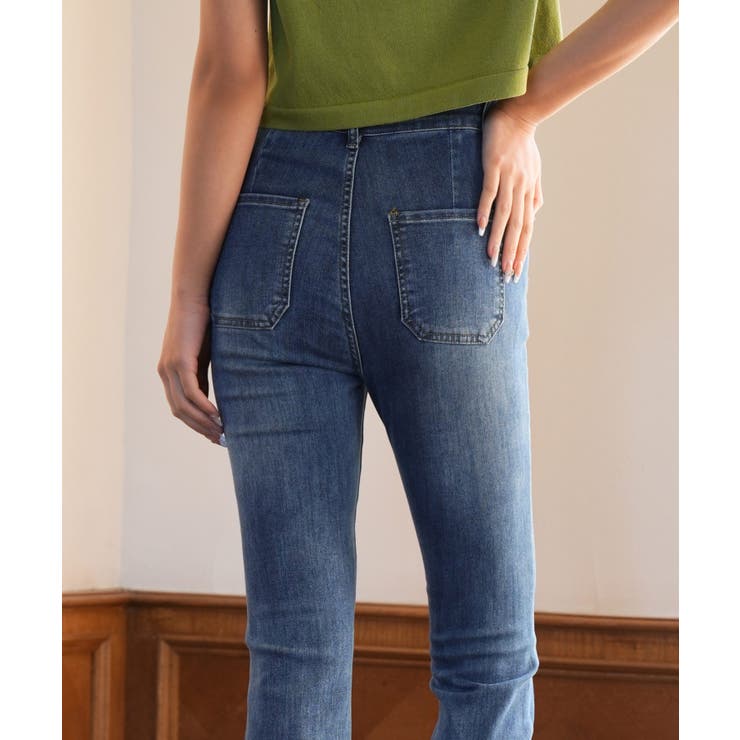 ハイライズフレアデニムパンツ | SAISON DE PAPILLON  | 詳細画像17 