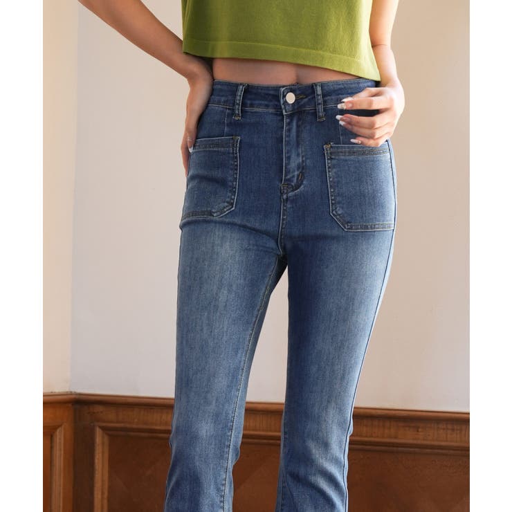 ハイライズフレアデニムパンツ | SAISON DE PAPILLON  | 詳細画像18 