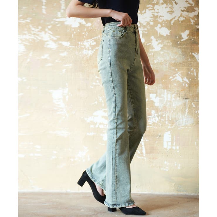 ハイウエストストレッチデニムパンツ | SAISON DE PAPILLON  | 詳細画像4 