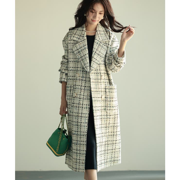 ツイードコート 品番 Dssw Saison De Papillon セゾン ド パピヨン のレディースファッション通販 Shoplist ショップリスト