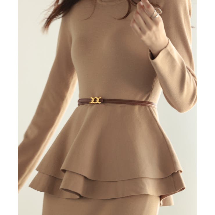 ゴールドバックル細ベルト | SAISON DE PAPILLON  | 詳細画像13 