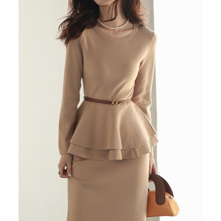 ゴールドバックル細ベルト | SAISON DE PAPILLON  | 詳細画像16 