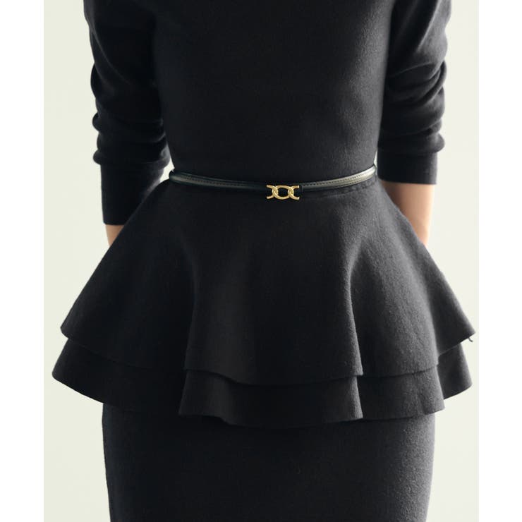 ゴールドバックル細ベルト | SAISON DE PAPILLON  | 詳細画像3 