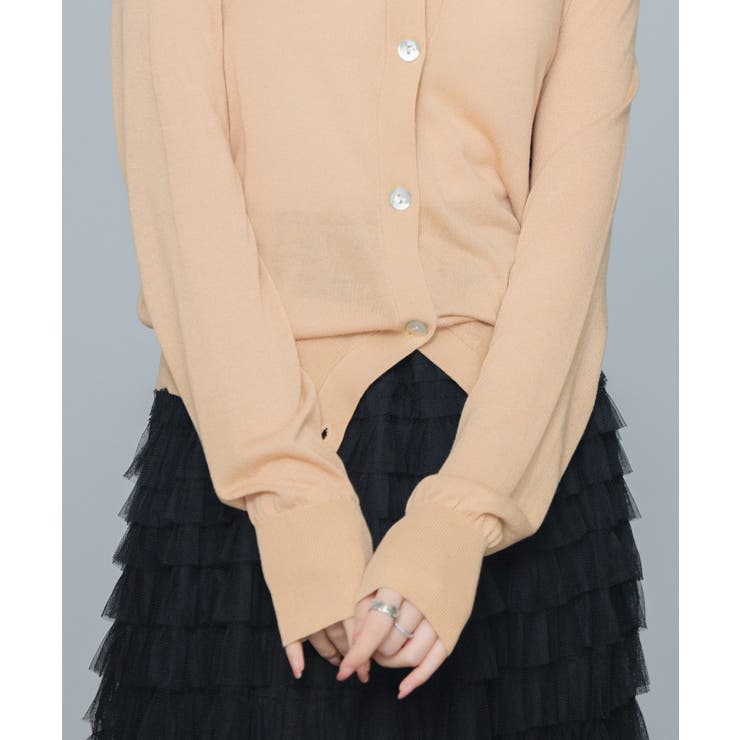 【接触冷感】クルーネックサマーニットカーディガン | SAISON DE PAPILLON  | 詳細画像62 