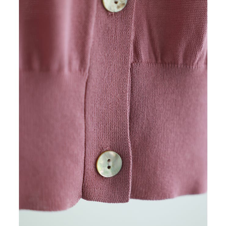 【接触冷感】クルーネックサマーニットカーディガン | SAISON DE PAPILLON  | 詳細画像65 