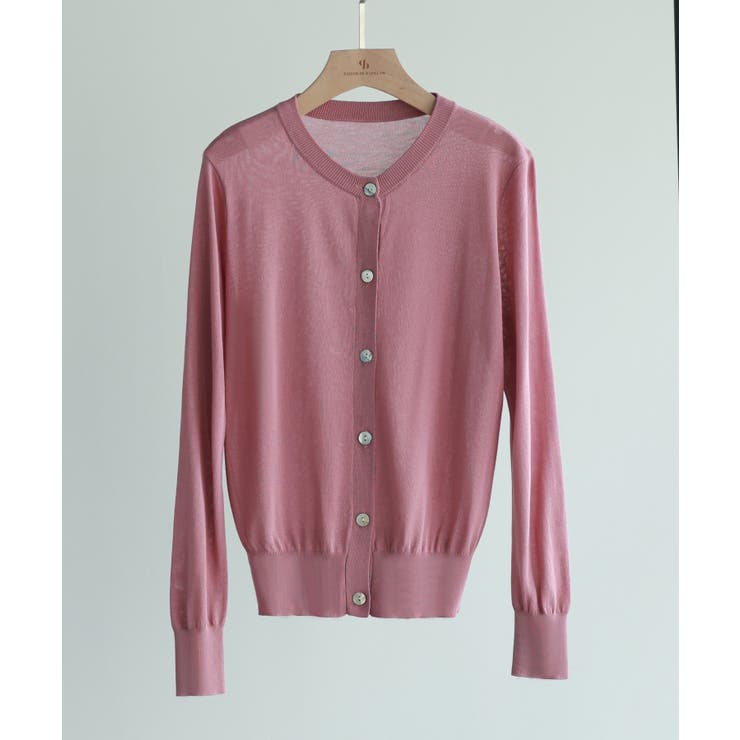 【接触冷感】クルーネックサマーニットカーディガン | SAISON DE PAPILLON  | 詳細画像67 