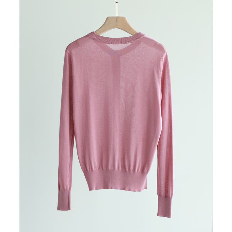 【接触冷感】クルーネックサマーニットカーディガン | SAISON DE PAPILLON  | 詳細画像68 