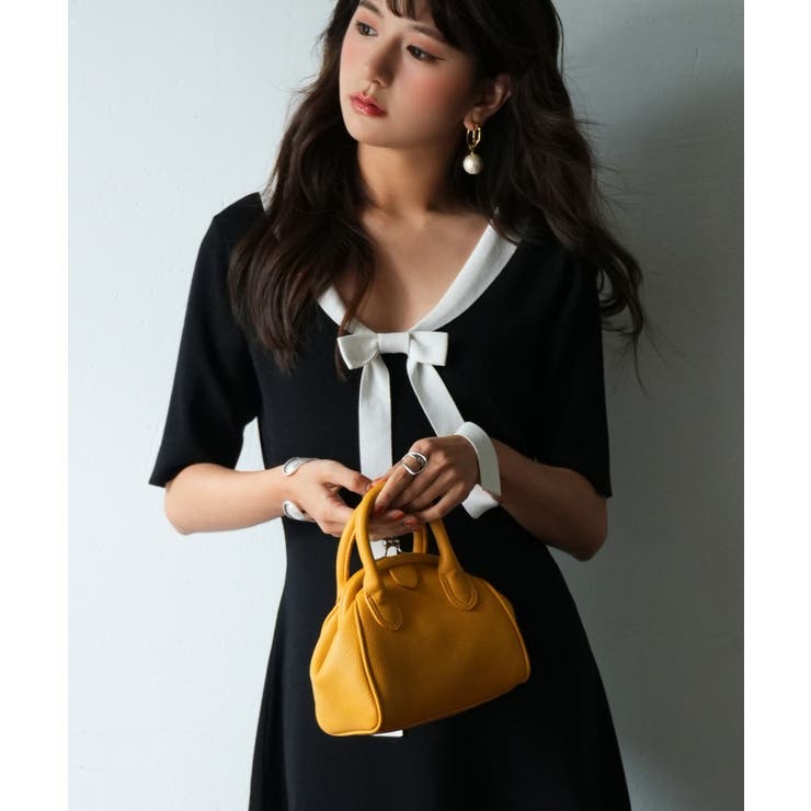 前後2way襟付きミモレ丈ニットワンピース | SAISON DE PAPILLON  | 詳細画像29 