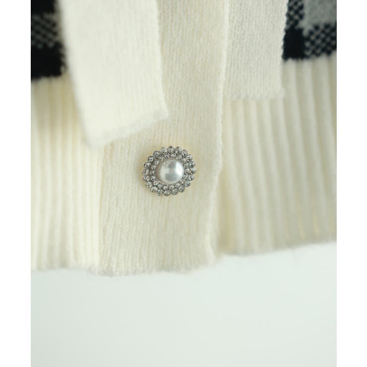 フロントリボンギンガムチェックニットプルオーバー | SAISON DE PAPILLON  | 詳細画像43 