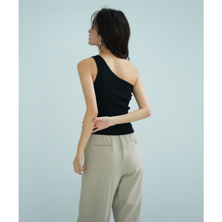 ワンショルダーニットタンクトップ | SAISON DE PAPILLON  | 詳細画像15 