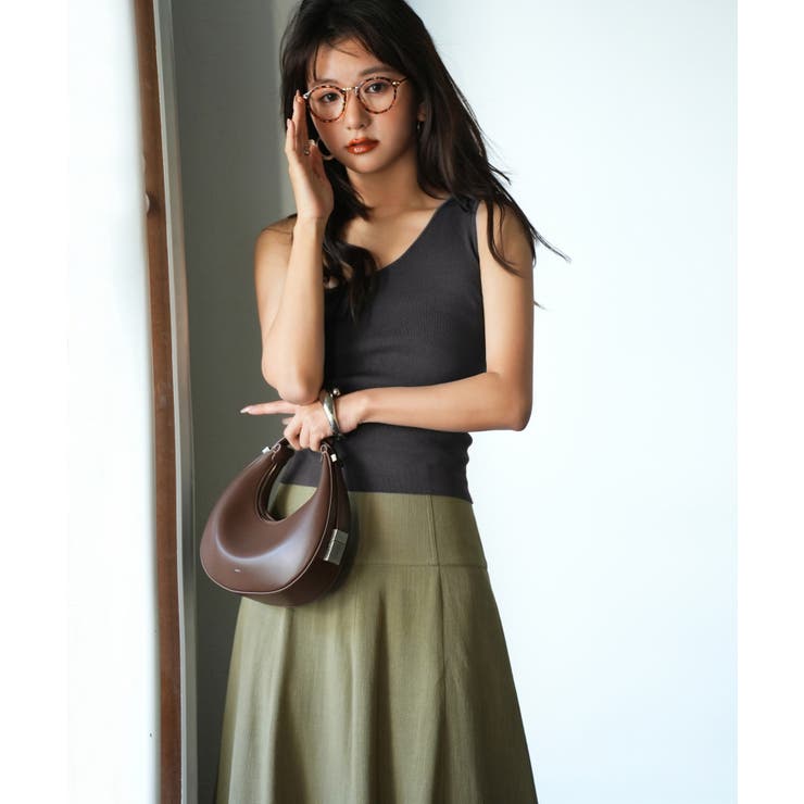 ワンショルダーニットタンクトップ | SAISON DE PAPILLON  | 詳細画像19 