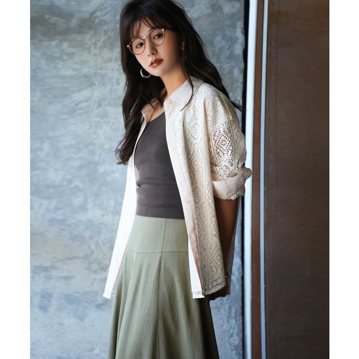 ワンショルダーニットタンクトップ | SAISON DE PAPILLON  | 詳細画像20 