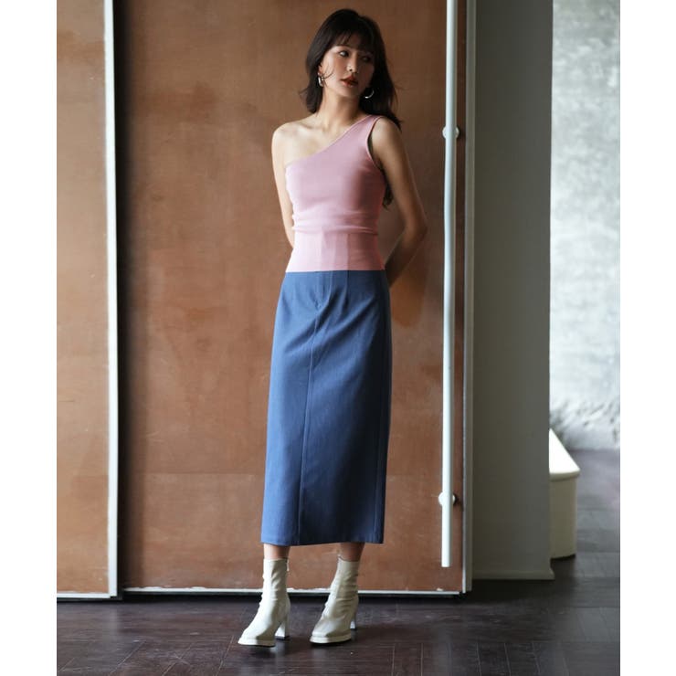 ワンショルダーニットタンクトップ | SAISON DE PAPILLON  | 詳細画像33 