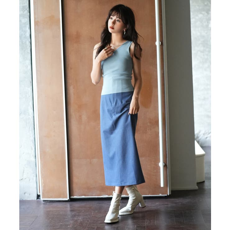 ワンショルダーニットタンクトップ | SAISON DE PAPILLON  | 詳細画像39 