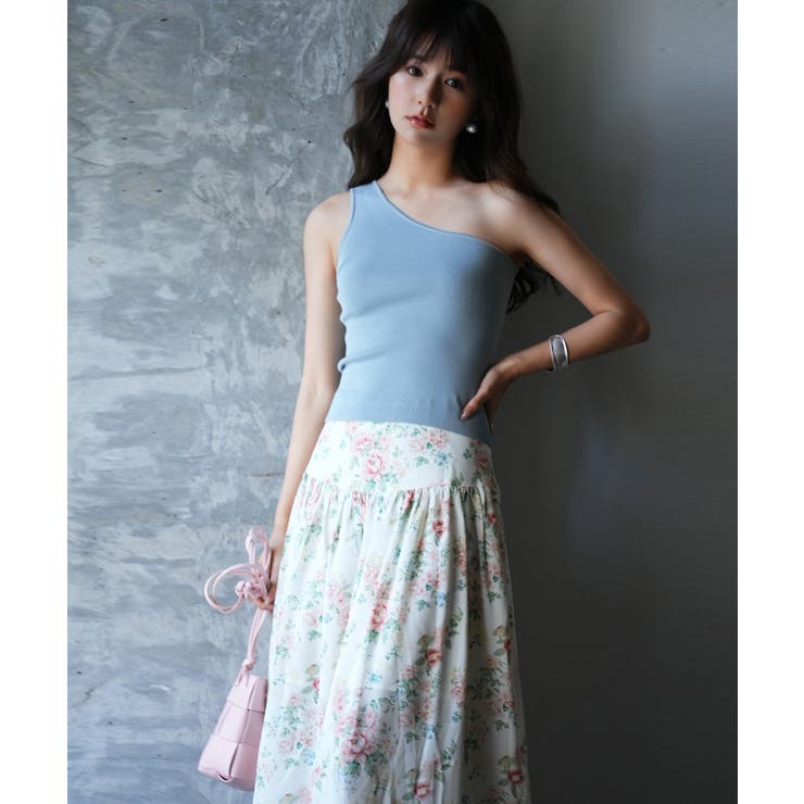 ワンショルダーニットタンクトップ | SAISON DE PAPILLON  | 詳細画像40 