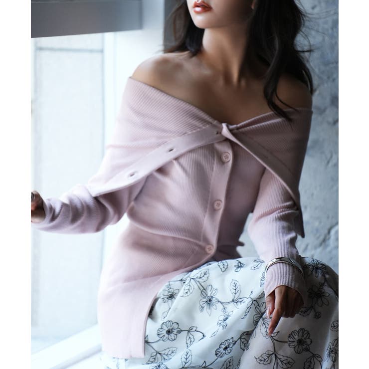 オフショルダーリブニットプルオーバー | SAISON DE PAPILLON  | 詳細画像20 