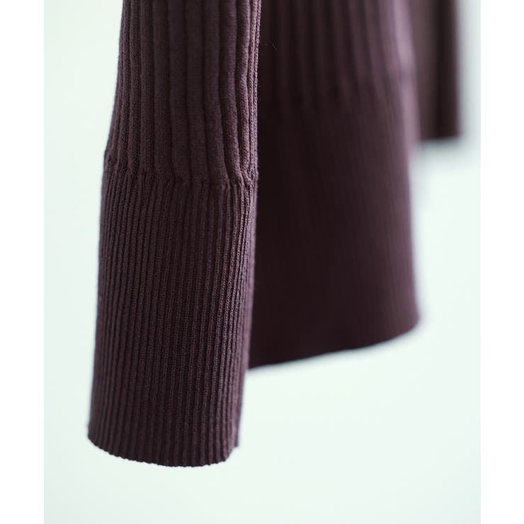 オフショルダー膝丈ニットワンピース | SAISON DE PAPILLON  | 詳細画像51 