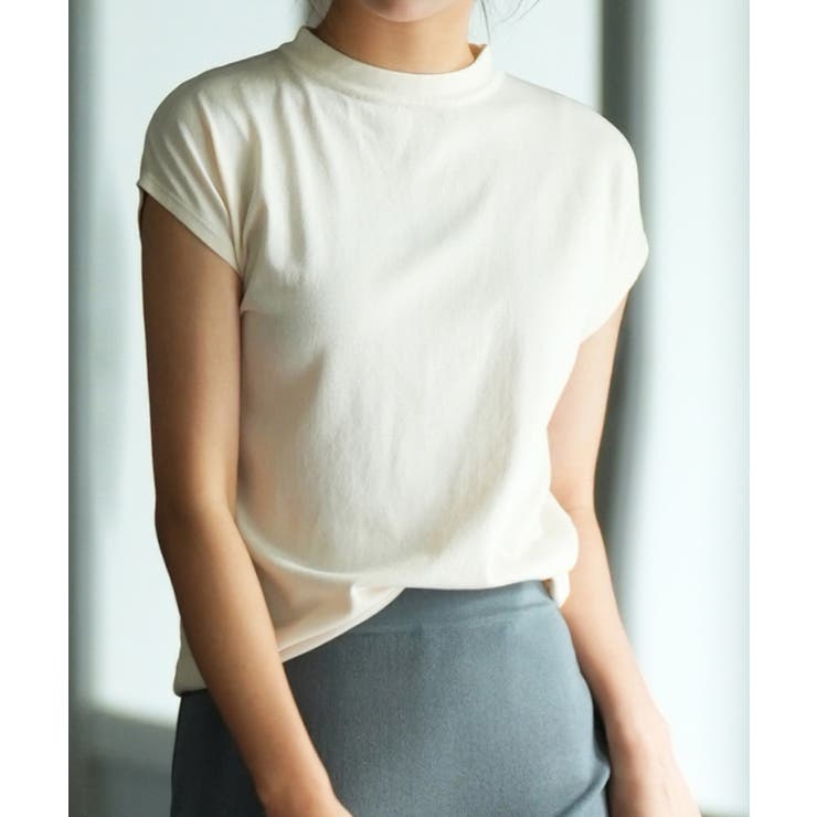 【接触冷感】ベーシックフレンチスリーブサマーニット | SAISON DE PAPILLON  | 詳細画像7 