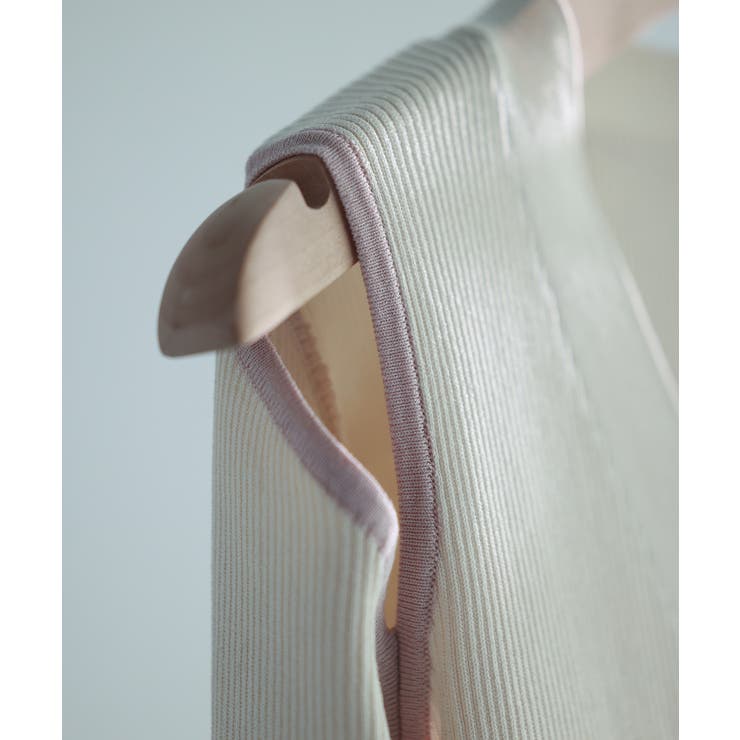 配色オープンショルダーニットプルオーバー | SAISON DE PAPILLON  | 詳細画像25 