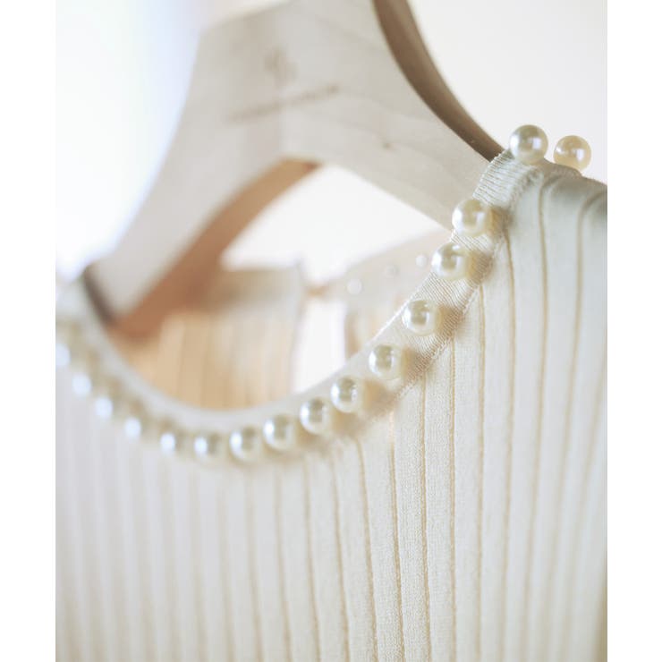 パールネック付きショート丈サマーニット | SAISON DE PAPILLON  | 詳細画像37 