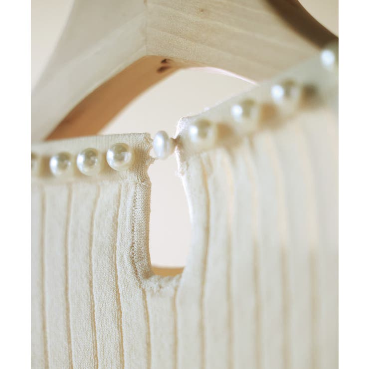 パールネック付きショート丈サマーニット | SAISON DE PAPILLON  | 詳細画像38 