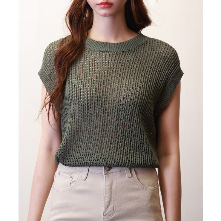 透かし編みフリンジデザインサマーニット | SAISON DE PAPILLON  | 詳細画像31 