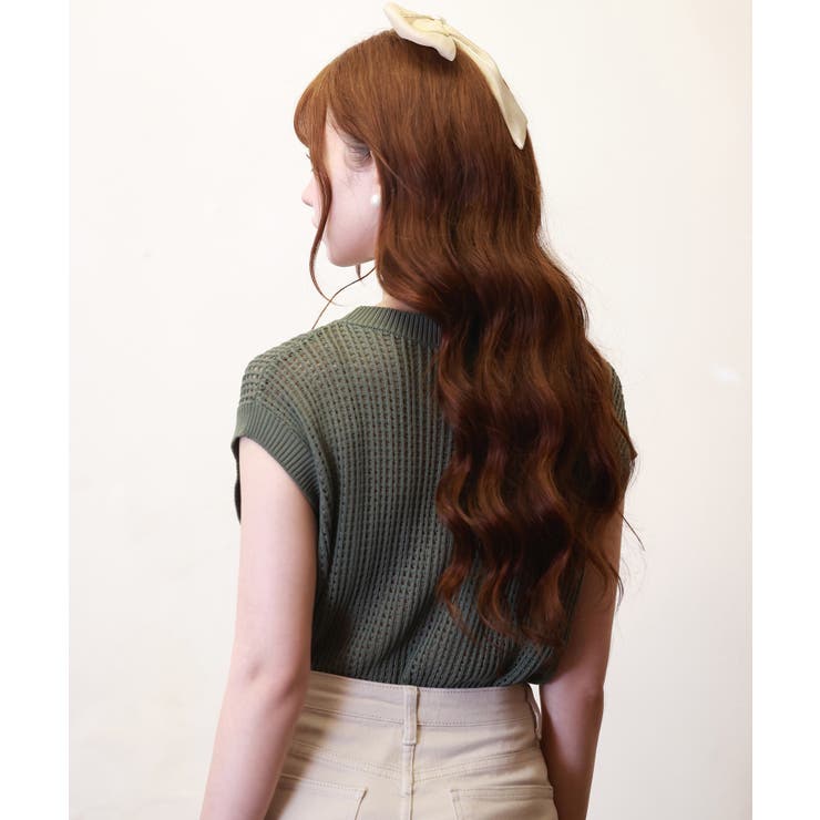 透かし編みフリンジデザインサマーニット | SAISON DE PAPILLON  | 詳細画像33 