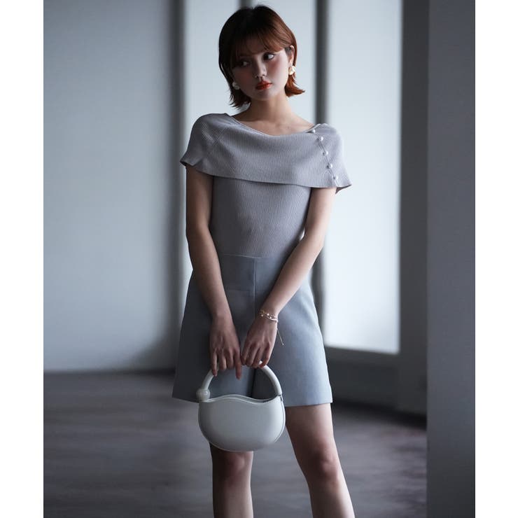 ケープ風2way半袖サマーニット | SAISON DE PAPILLON  | 詳細画像30 