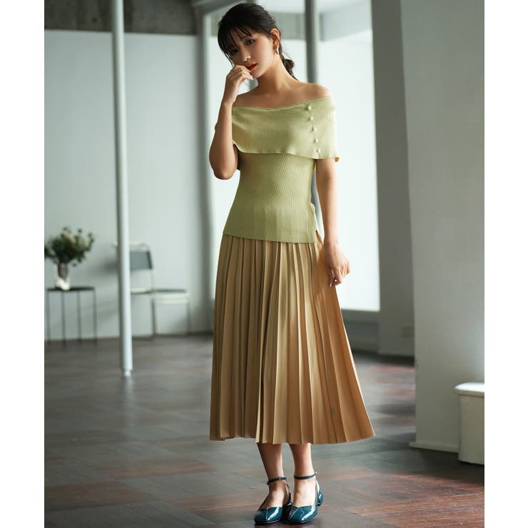 ケープ風2way半袖サマーニット | SAISON DE PAPILLON  | 詳細画像35 