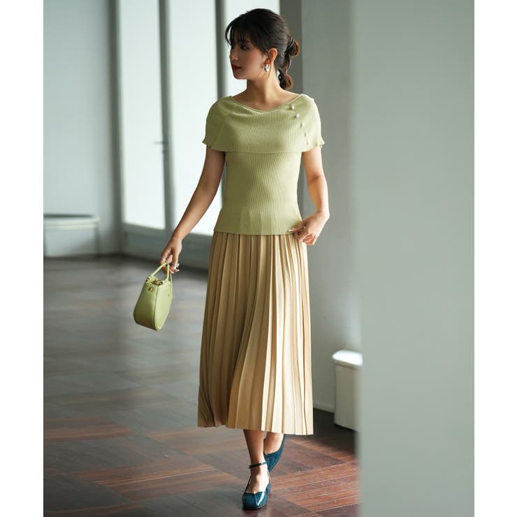 ケープ風2way半袖サマーニット | SAISON DE PAPILLON  | 詳細画像36 