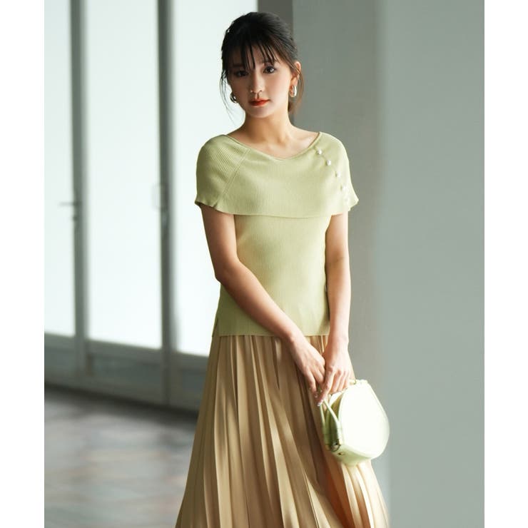 ケープ風2way半袖サマーニット | SAISON DE PAPILLON  | 詳細画像39 