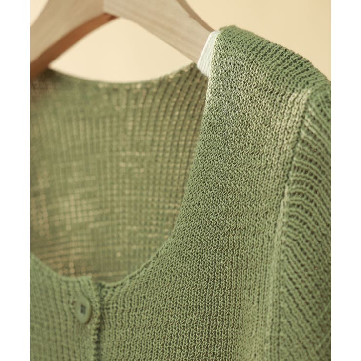 リブ切り替えショート丈半袖ニット | SAISON DE PAPILLON  | 詳細画像42 