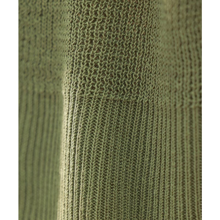 リブ切り替えショート丈半袖ニット | SAISON DE PAPILLON  | 詳細画像46 