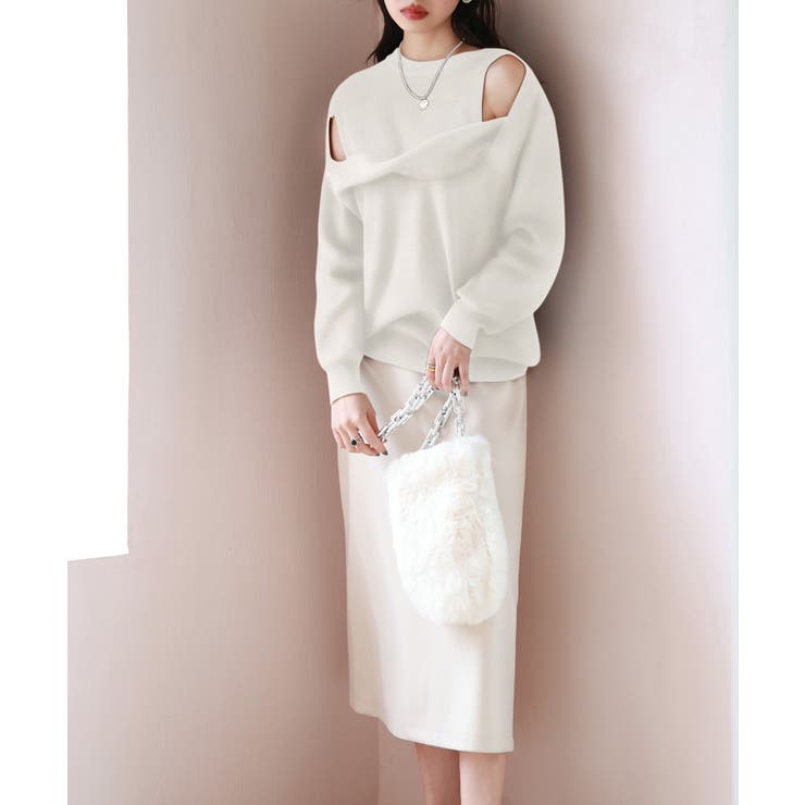 ショルダースリットニットプルオーバー | SAISON DE PAPILLON  | 詳細画像9 